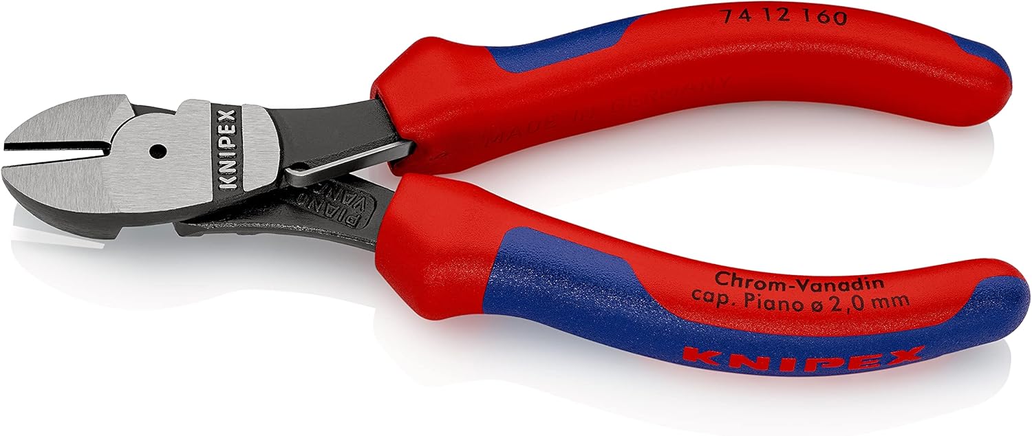 74 12 160 SB High Leverage Diagonal Cutters 6, 3" with Opening Spring In Blister Packaging