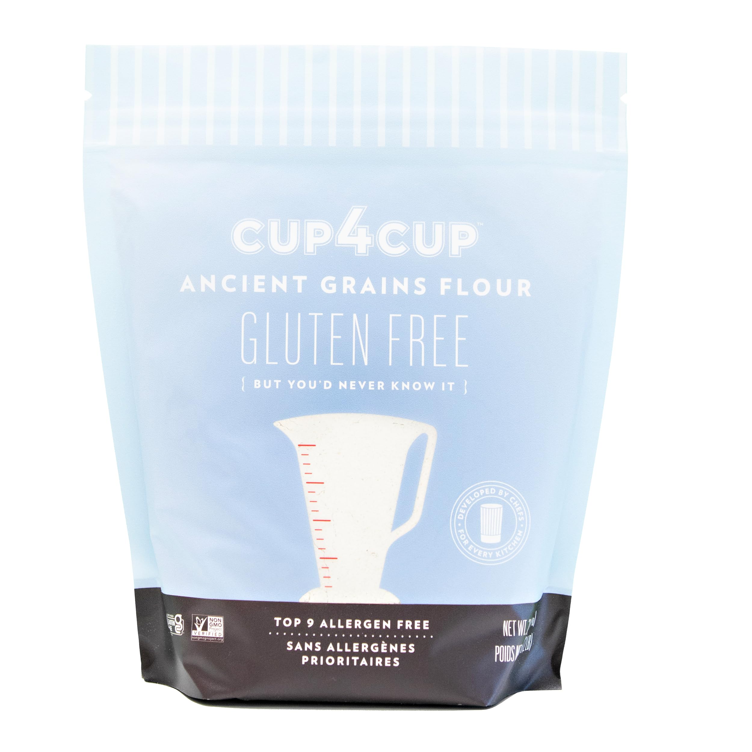 Cup4CupAncient Grains Flour, 1 Pounds, Certified Gluten Free, 1:1 Conventional Flour Substitution, Non-GMO, Kosher, Made in the USA