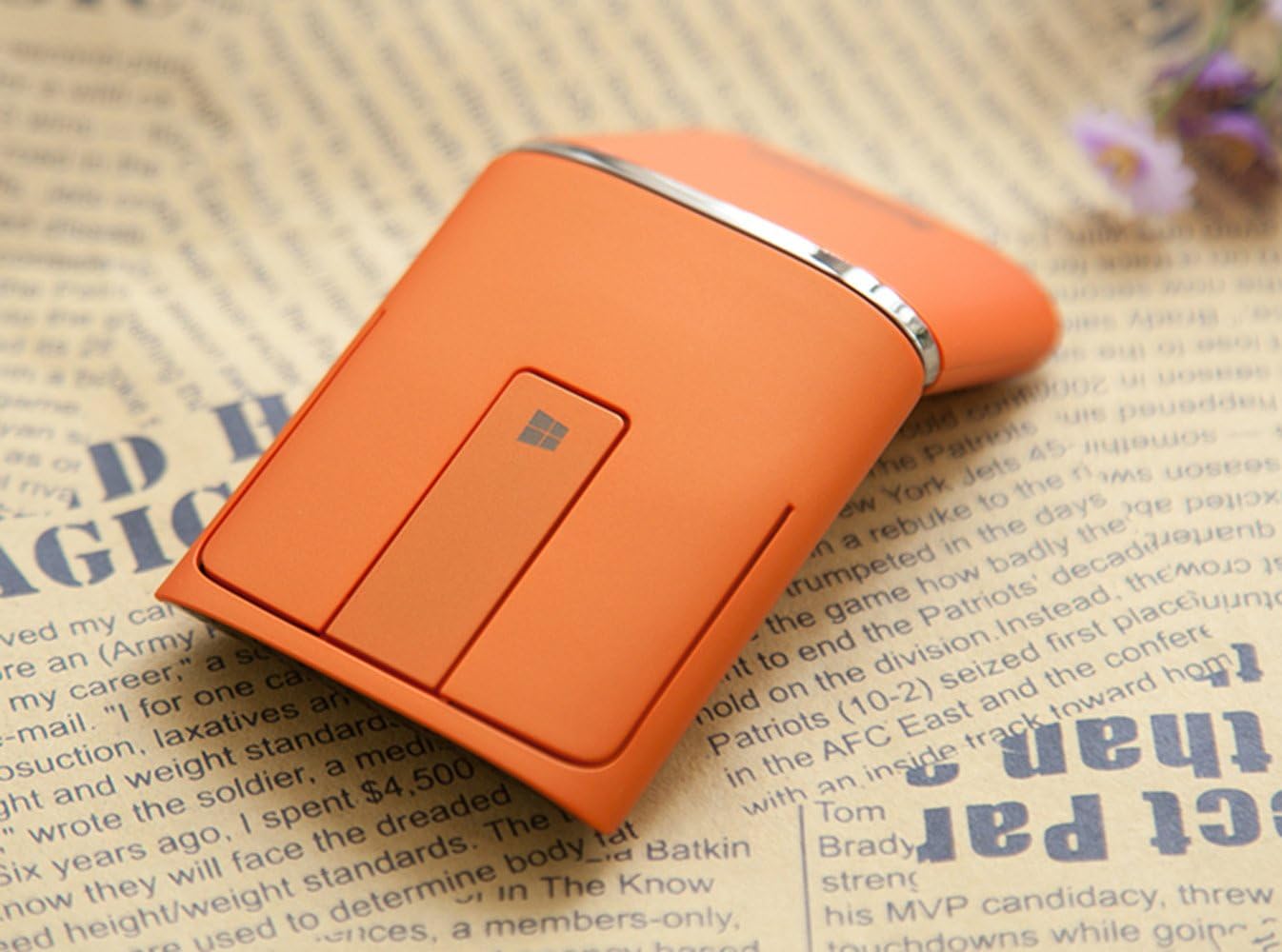 Lenovo N700 Dual Touch Slim 2.4G Wireless Mouse Bluetooth 4.0(Orange)