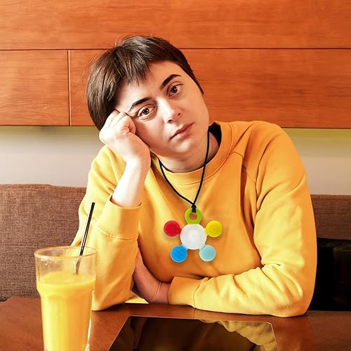 Miniatura 7 de Seeway - Collares masticables para niños sensoriales, juguetes masticables de silicona para niños con TDAH, autismo, ansiedad, motor oral, reduce la