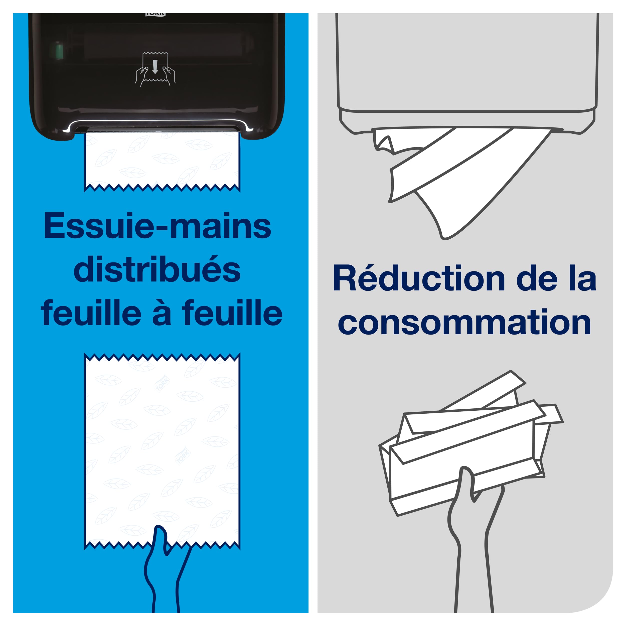 Tork Matic Essuie-mains Rouleaux en papier extra long Universal 290059 - Papier d'essuyage pour Distributeurs H1 - 1 pli blanc - Longueur 280 m Lot de 6