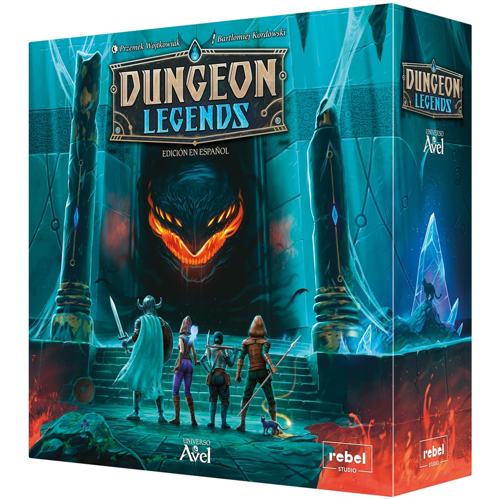 Asmodee Dungeon Legends, Juego de Mesa de Campaña y Estrategia