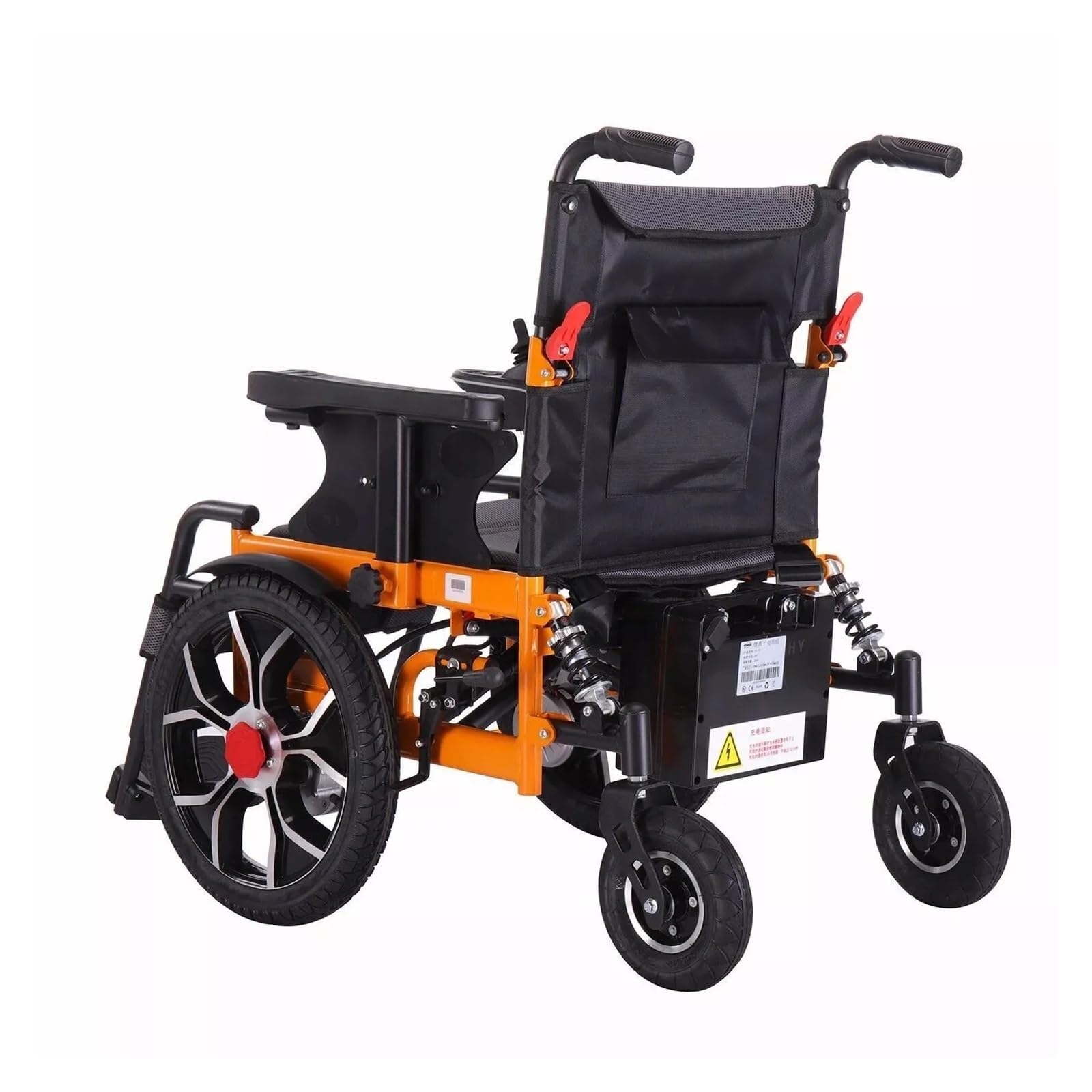 Sedia A Rotelle Elettrica Pieghevole Trazione Anteriore Capacità Di Carico 150 Kg Motore A Batteria 12AH 500 W Adatto A Tutti I Terreni Comodo E Facile Da Usare