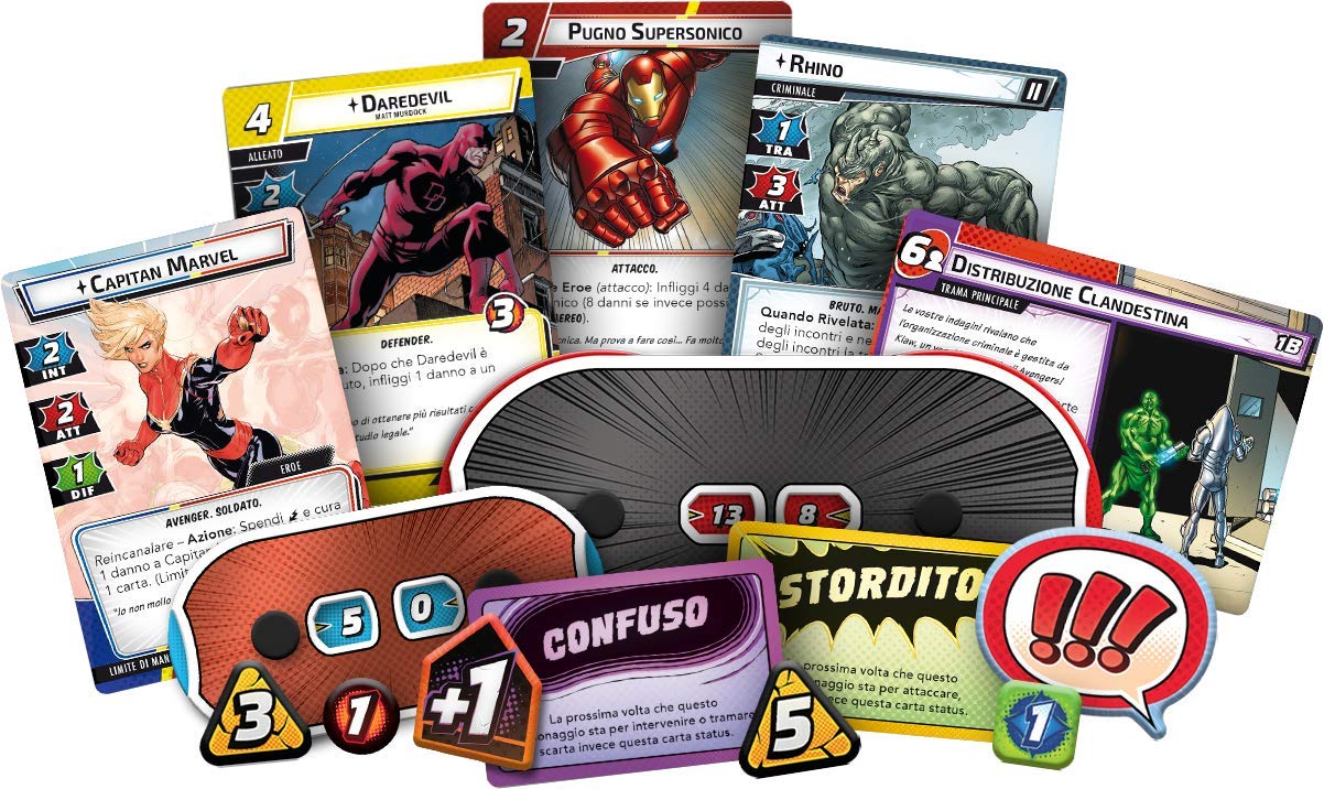 Asmodee, Marvel Champions: Il Gioco di Carte, Gioco da Tavolo, 1-4 Giocatori, 12+ Anni, Edizione in Italiano