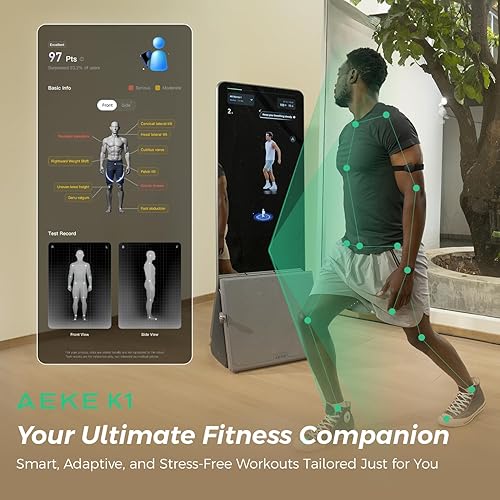 Miniatura 5 de AEKE Smart Home Gym System- Fitness Mirror K1: AI-Powered All-in-One Fitness Machine for Full-Body Strength Training and Personalized Workout