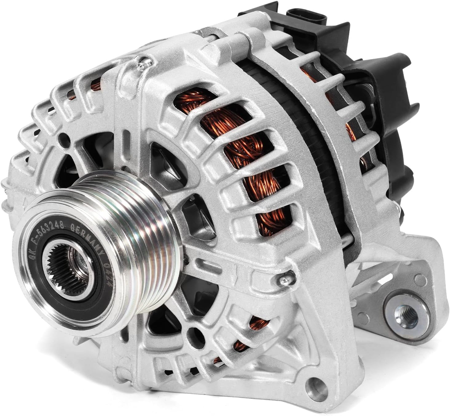 Alternator 130A 12V Fit for Chevrolet Cruze, LS/LT/L/Base Sedan, 4-Door, 1.8L, l4, 2011 2012 2013 2014 2015 2016#Replace 11560N 13573791 13577411 13588298 23247389 Alternator 6-Groove Pulley