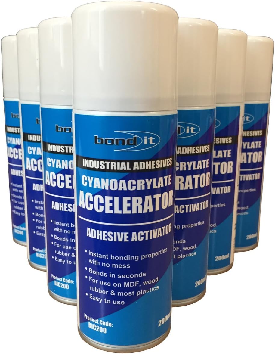 (Pack of 2) Bond it Cyanoacrylate Accelerator Adhesive activator Super Glue Accelerator 200ml