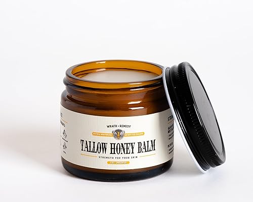 Miniatura 52 de Sarga de carne orgánica para la piel – 4 onzas (sin perfume) – Sarga de carne alimentada con pasto para cara + cuerpo – Crema hidratante de bálsamo