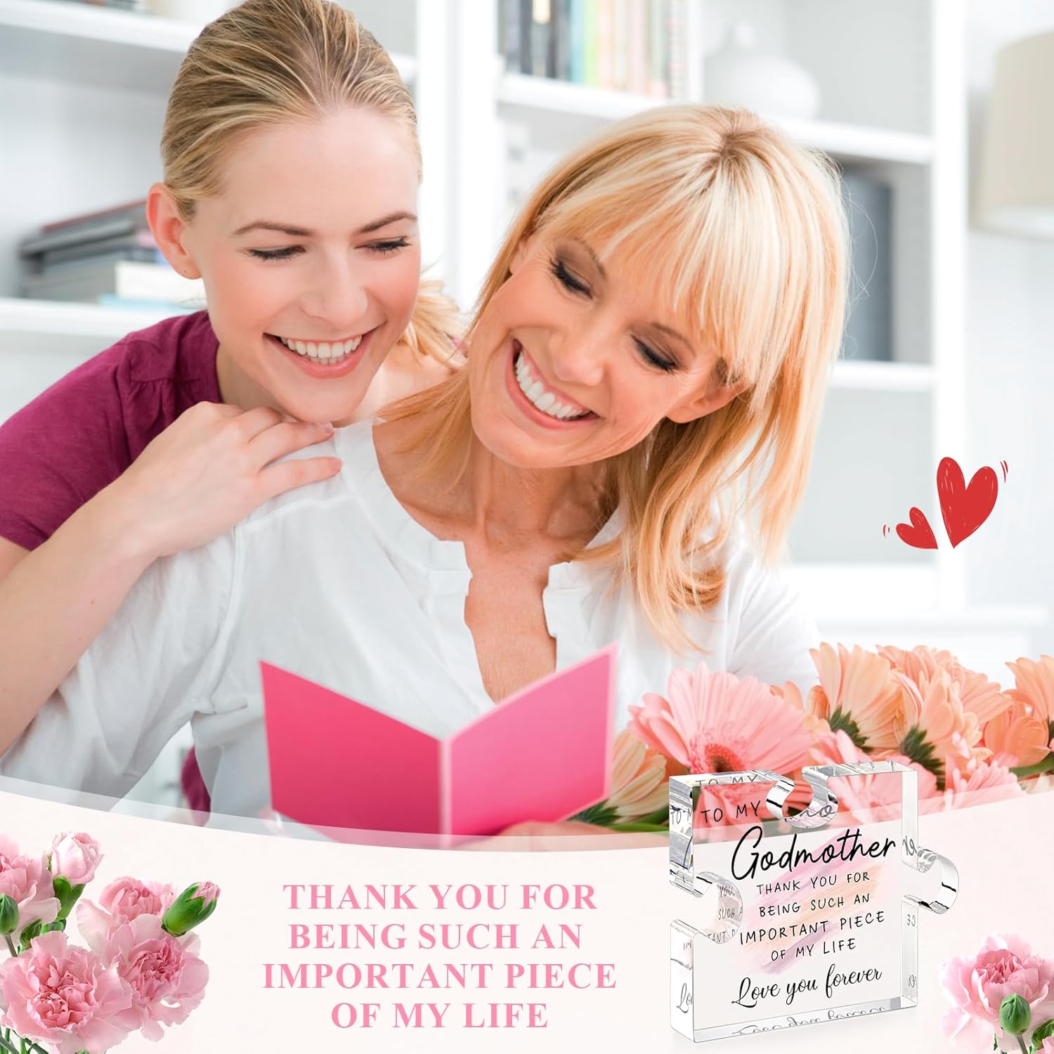 Godmother Gift from Godchild - Mothers Day Gifts for Godmother Proposal Gift Puzzle Piece God Mother Birthday Christmas Promoted to Godmother Gifts - Image 7
