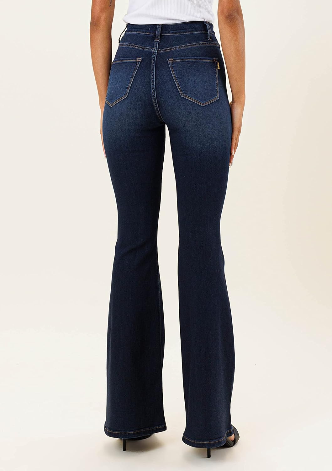 Vibrant M.I.U. Women’s Flare Jeans – High Waisted Bell Bottom Casual Denim Classic Flared Pants with Pockets - Image 3