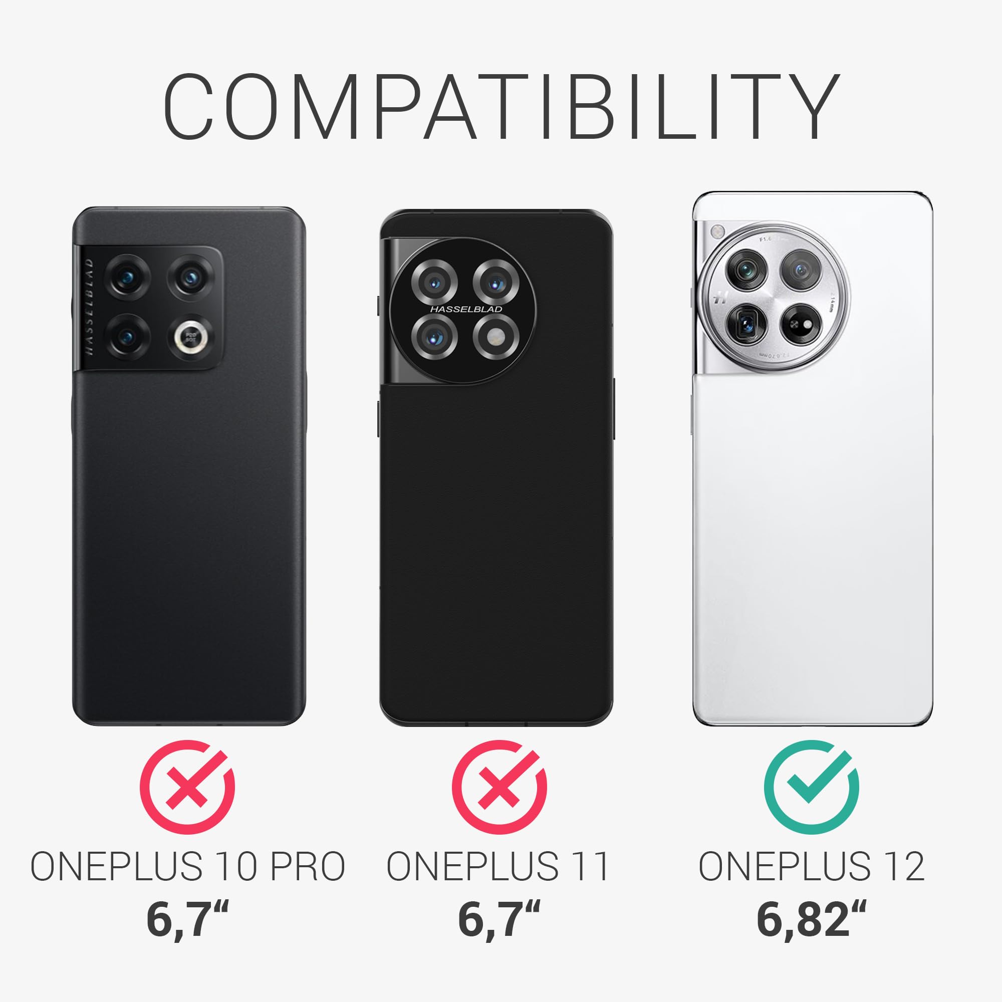 Kalibri Aramid Fiber Hard Case For OnePlus 12 Black Matte - View #5