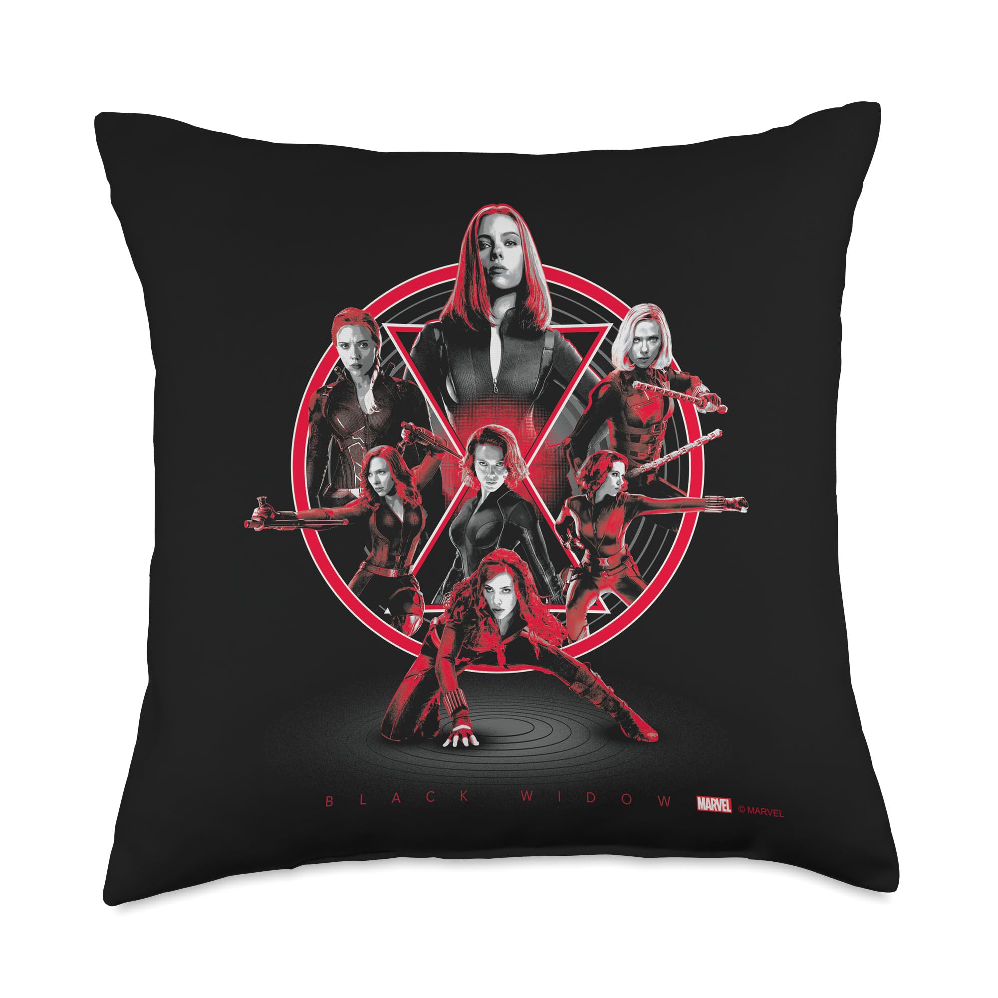 Coussin Black Widow Marvel Infinity Saga 18x18 multicolore pour décoration salon