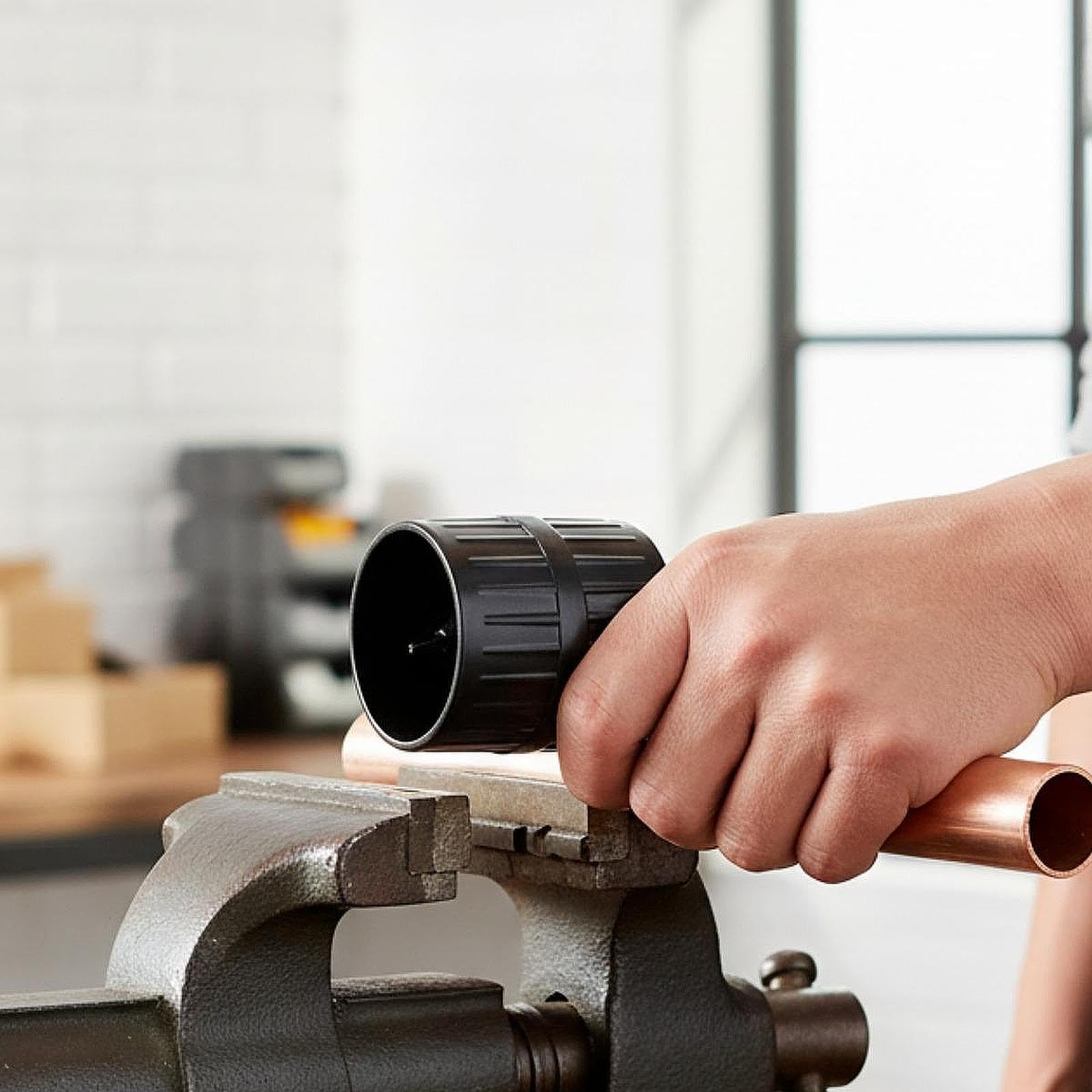 Generic Accessoires pour Une Utilisation Intérieure et Extérieure : Outil D’ébavurage de Tuyau 6,42 mm, Professionnel, Polyvalent et Compact, pour L’ébavurage