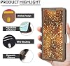 Funda compatible para Zte Axon 7 Mini, tapa plegable [con protector de pantalla de vidrio templado][bloqueo RFID] SFH-H 3