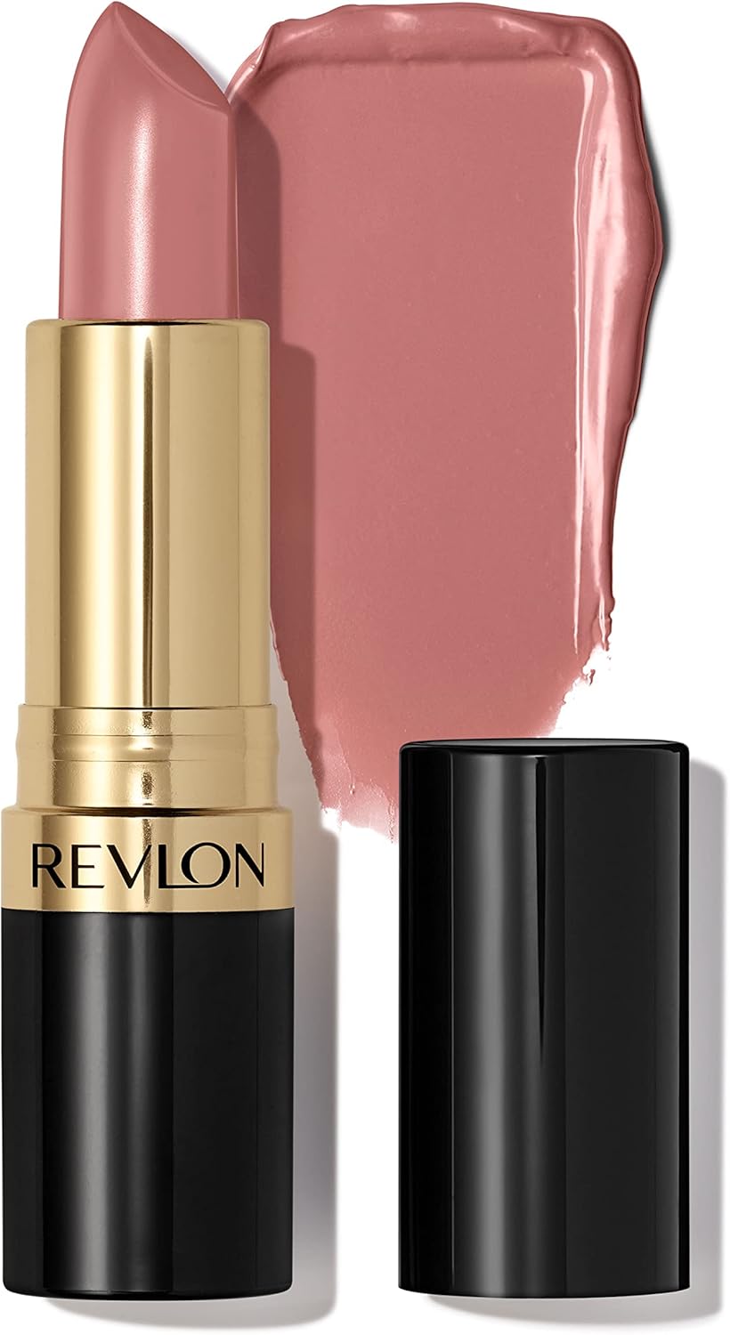 Revlon Super Lustrous Lipstick, High Impact Lipcolor with Moisturizing Creamy Formula, Infused with Vitamin E and Avocado Oil in Nude/Brown, Brazilian Tan (672)