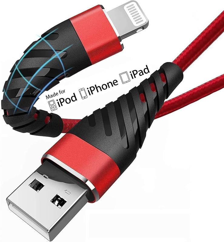 CyvenSmart (paquete de 2) cargador de iPhone largo de 10 pies para [certificado MFi], cable Lightning de 10 pies, cable de carga rápida de 10 pies para iPhone 14/13/12/11/11 Pro/11 Pro Max/XS/XS Max/XR/X/8/8 Plus/7/7 Plus/6 Plus