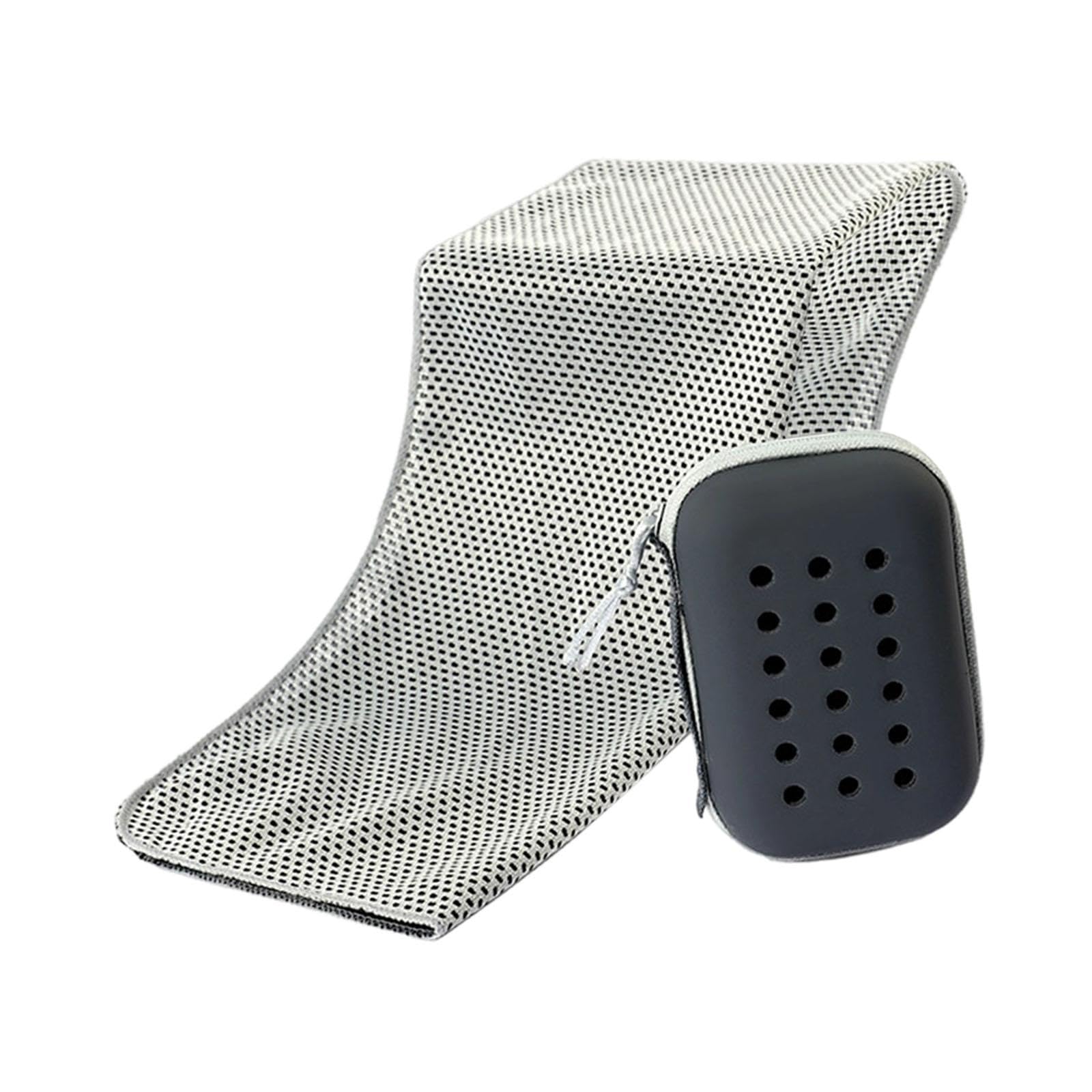 CALANDIS Cooling Towel Swimming Sweat Absorbent Lightweight Fishing Fitness with Case Gray | Gym Towels | Fitness Equipment & Gear | Fitness Running & Yoga | Sporting Goods-image-20