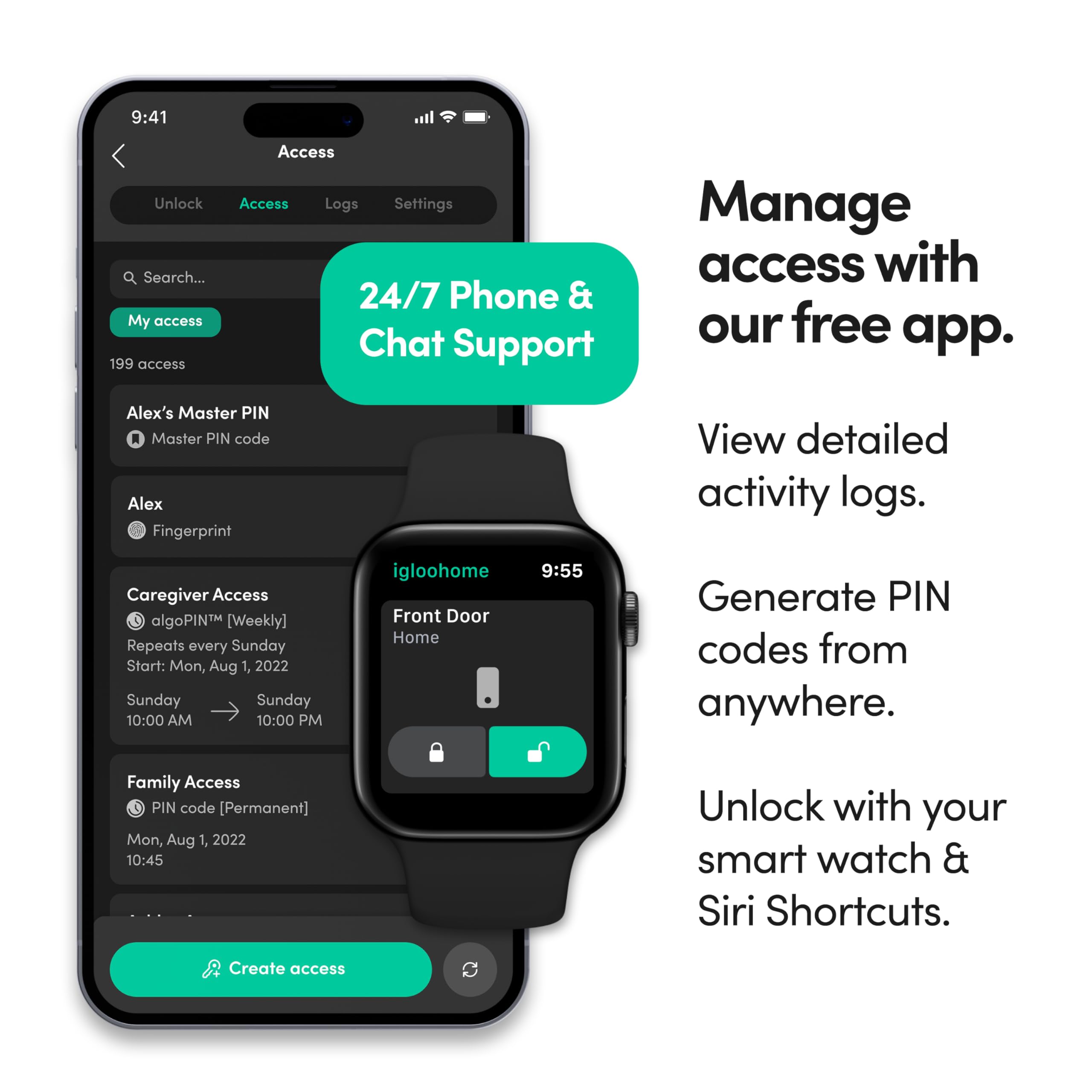 igloohome Caja de seguridad inteligente impermeable con códigos PIN sin conexión y control de aplicación Bluetooth (iOS y Android). Para Airbnb, agentes inmobiliarios y contratistas.