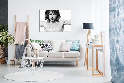 Miniatura 3 de Lienzo decorativo para pared de Jim Morrison Music (12 x 8 pulgadas)