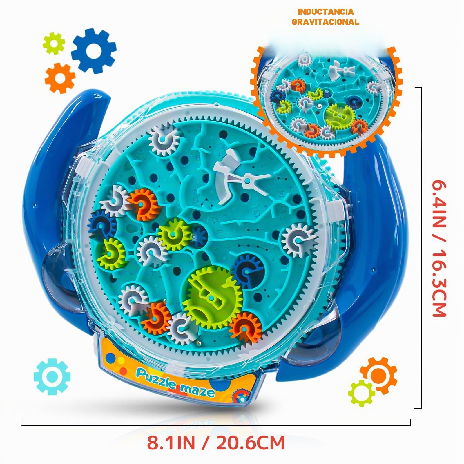 Juegos de rompecabezas de laberinto para niños de 4 a 8 años, juguete de laberinto de nave espacial genial con dos bolas de acero, juegos de desafíos