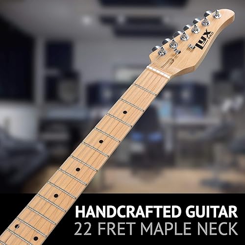 Miniatura 5 de LyxPro Guitarra eléctrica de 30 pulgadas, serie TL, cuerpo de madera de Paulownia de tamaño completo, golpeador de 3 capas, cuello en forma de C,