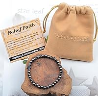 Vista 448 de MASSIVE BEADS Pulsera elástica de yoga hecha a mano con piedra natural, cristal curativo, energía, regalos para adultos unisex de 0.157 in, 0.236