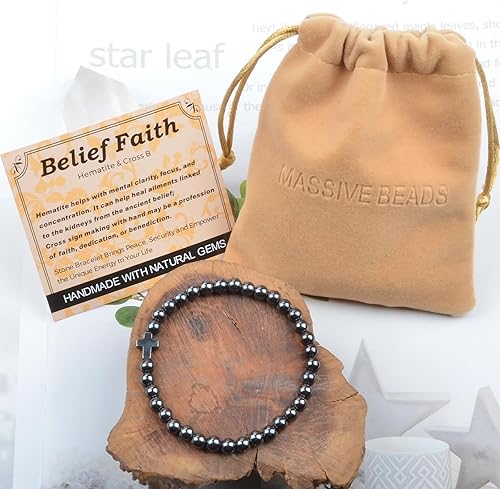 Vista 448 de MASSIVE BEADS Pulsera elástica de yoga hecha a mano con piedra natural, cristal curativo, energía, regalos para adultos unisex de 0.157 in, 0.236