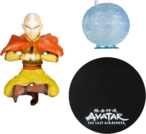 Miniatura 6 de McFarlane Toys Avatar The Last Airbender Aang - Figura de lujo de 12 pulgadas con scooter de aire