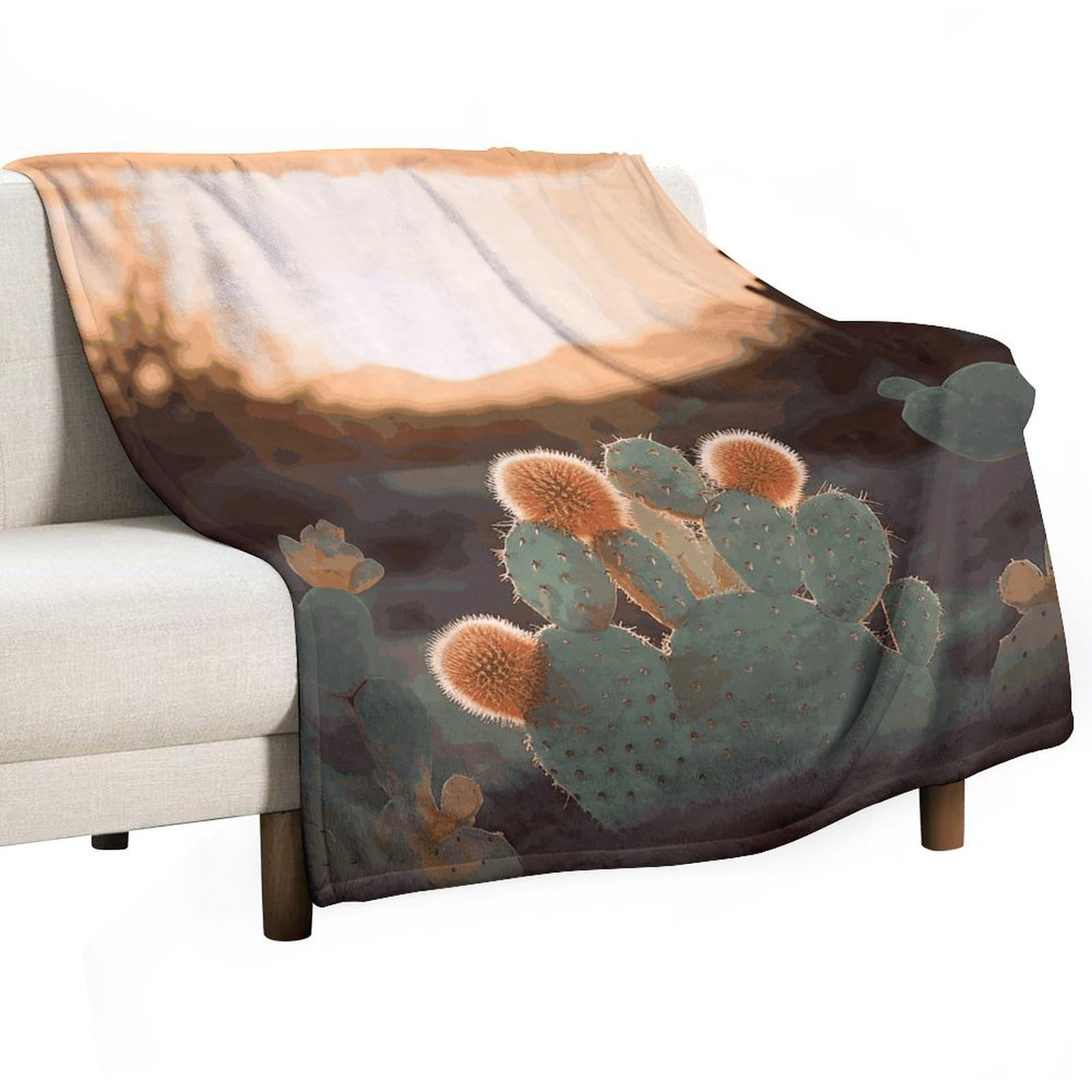 Couverture en molleton vert pour canapé et lit | Plaid douillet 127x152 cm