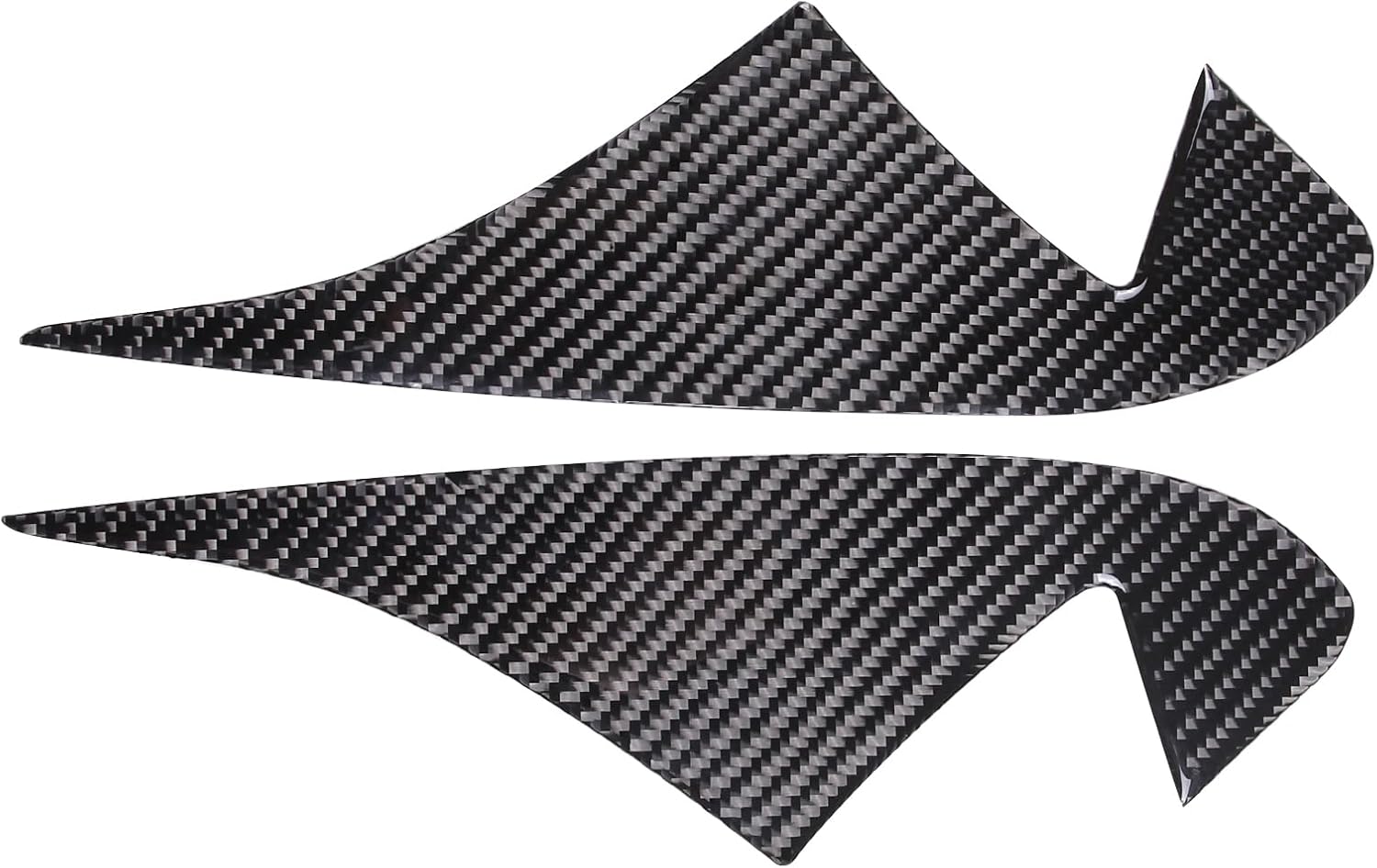 Aunginsy Front Door A-Pillar Triangle Panel Trim Sticker Compatible with Ford Maverick 2022-2025 Real Carbon Fiber Front Door Window A-Pillar Triangle Decorative Cover Protector Exterior Accessories