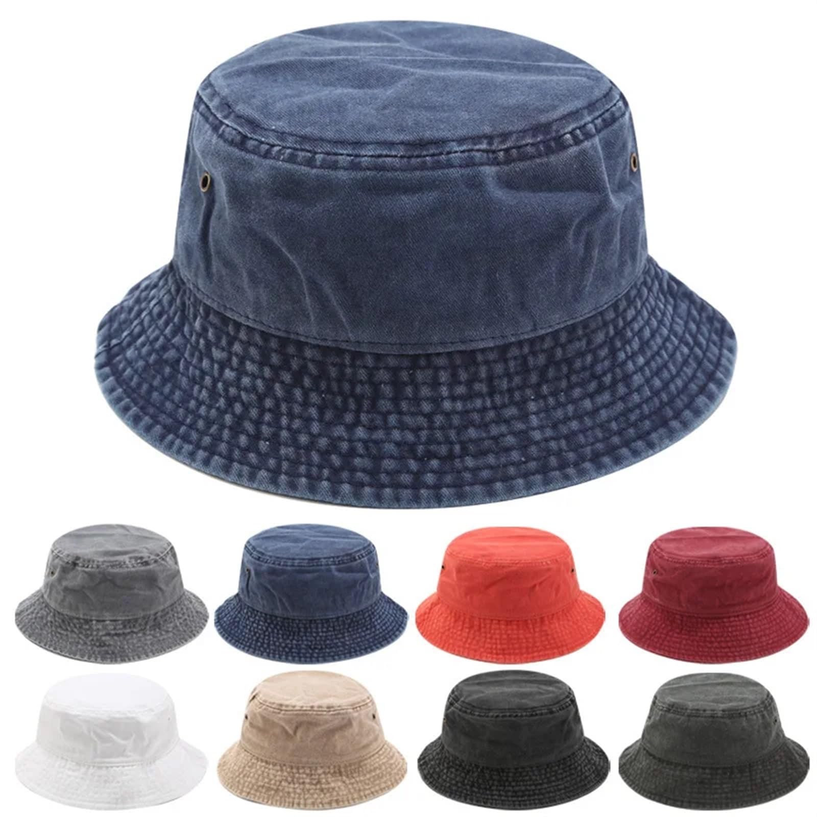 GVEYIQK Bobs Femme, Chapeaux de Pêcheur Réversibles, Seau Chapeau, Chapeau de Soleil extérieur, Chapeau Seau Vintage, pour Femmes Filles, Camping en Plein air, randonnée