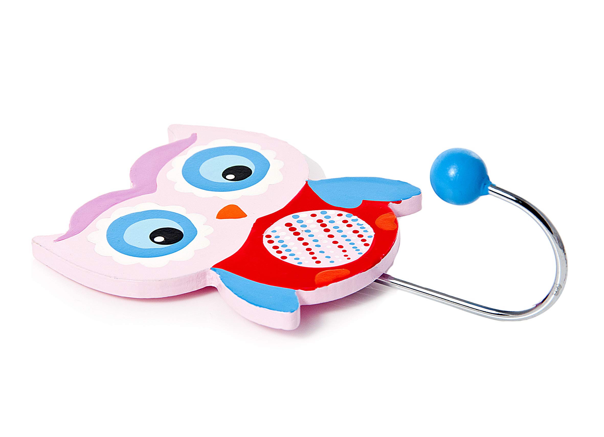 Mousehouse - appendiabiti da parete in legno a 3 ganci per bambini
