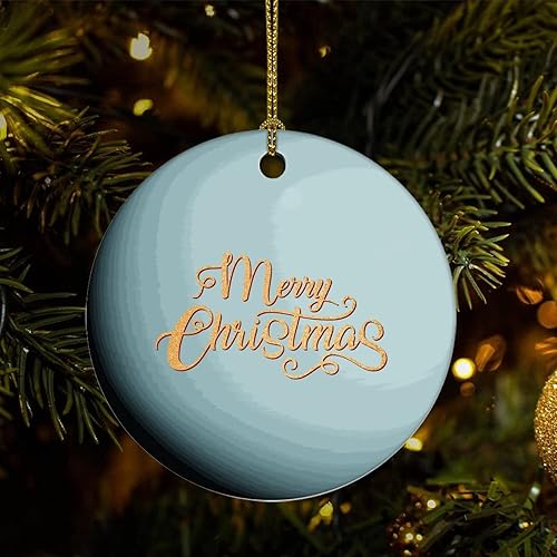 Miniatura 1 de Two-Side Printed Universe and Planets Ceramic Christmas Ornament Novelty for Family Friends Kids Cosmic Christmas Keepsake Pendants