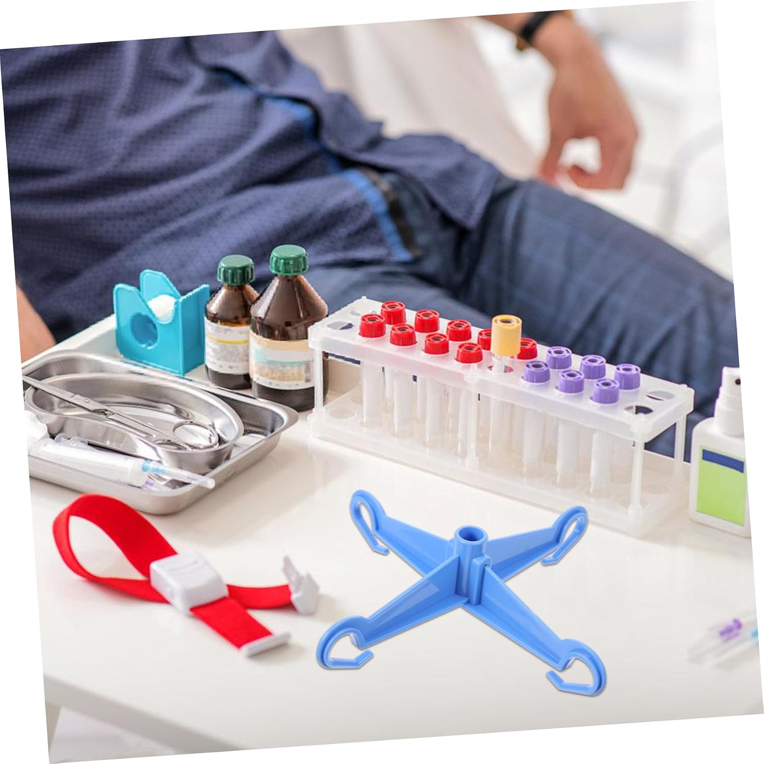 Stand Hook Portable Infusion Stand Accessory for Clinic Abs Material Easy Install for Holding Iv Bottles
