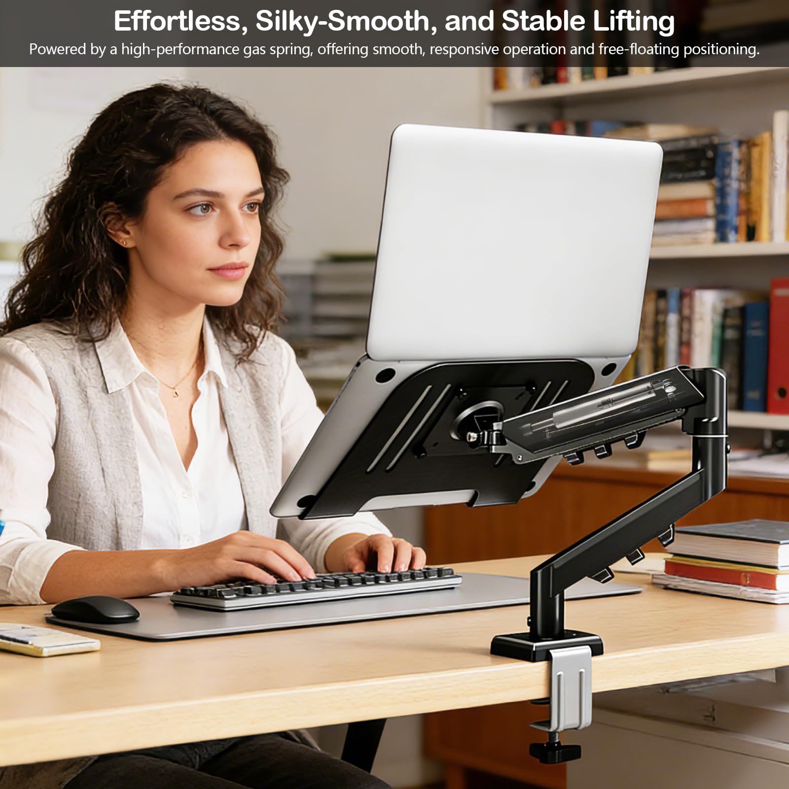 Supporto Per Monitor, Supporto A Parete In Metallo Per Laptop Girevole A 360° Braccio Per Monitor Laptop Computer Universale Per Notebook Da 12–18" E Schermi Da 17–32" Fino A 10 Kg