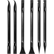 6 Pack Car Detailing Picks Set, Black Plastic Detailing Picks with 6 Cleaning Heads, Safe Automotive Cleaning Tools for Interior Exterior Car Detailing