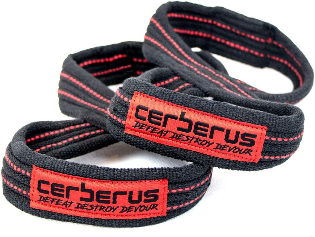 CERBERUS Strength Elite Double Loop Figure 8 Lifting Straps (Pair)