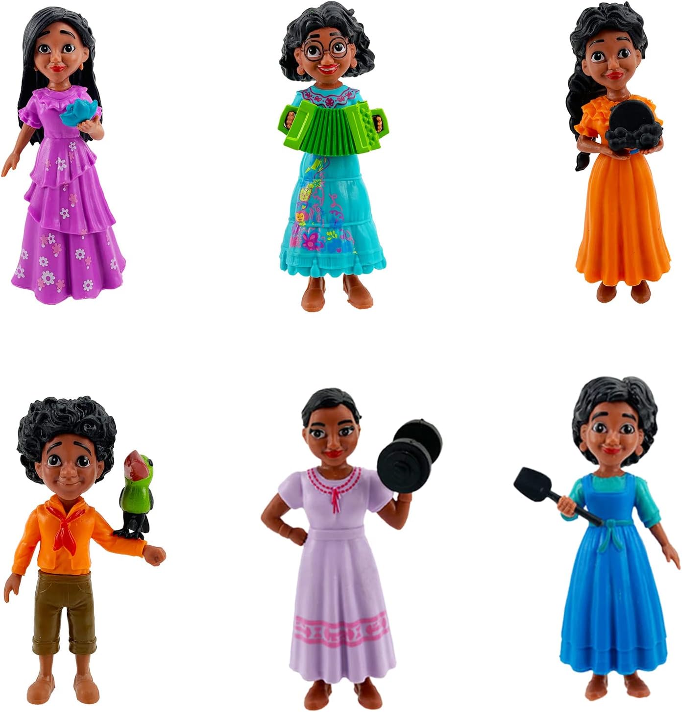 Encanto Mini Figurine Cake Décoration，6 PCS Encanto Mini Figurines Cake