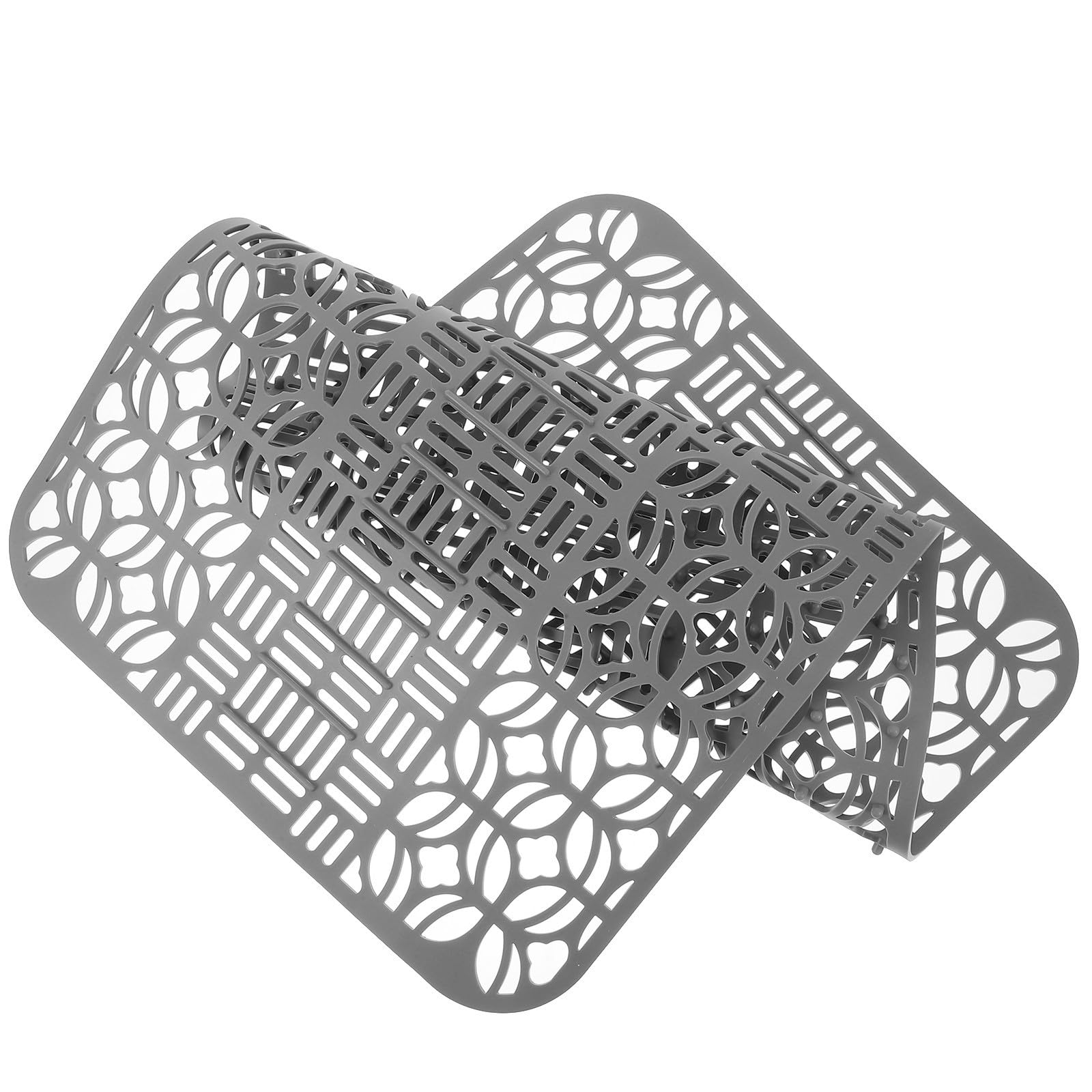 Tapete para platos de silicona antideslizante y escurridor acolchado para fregadero