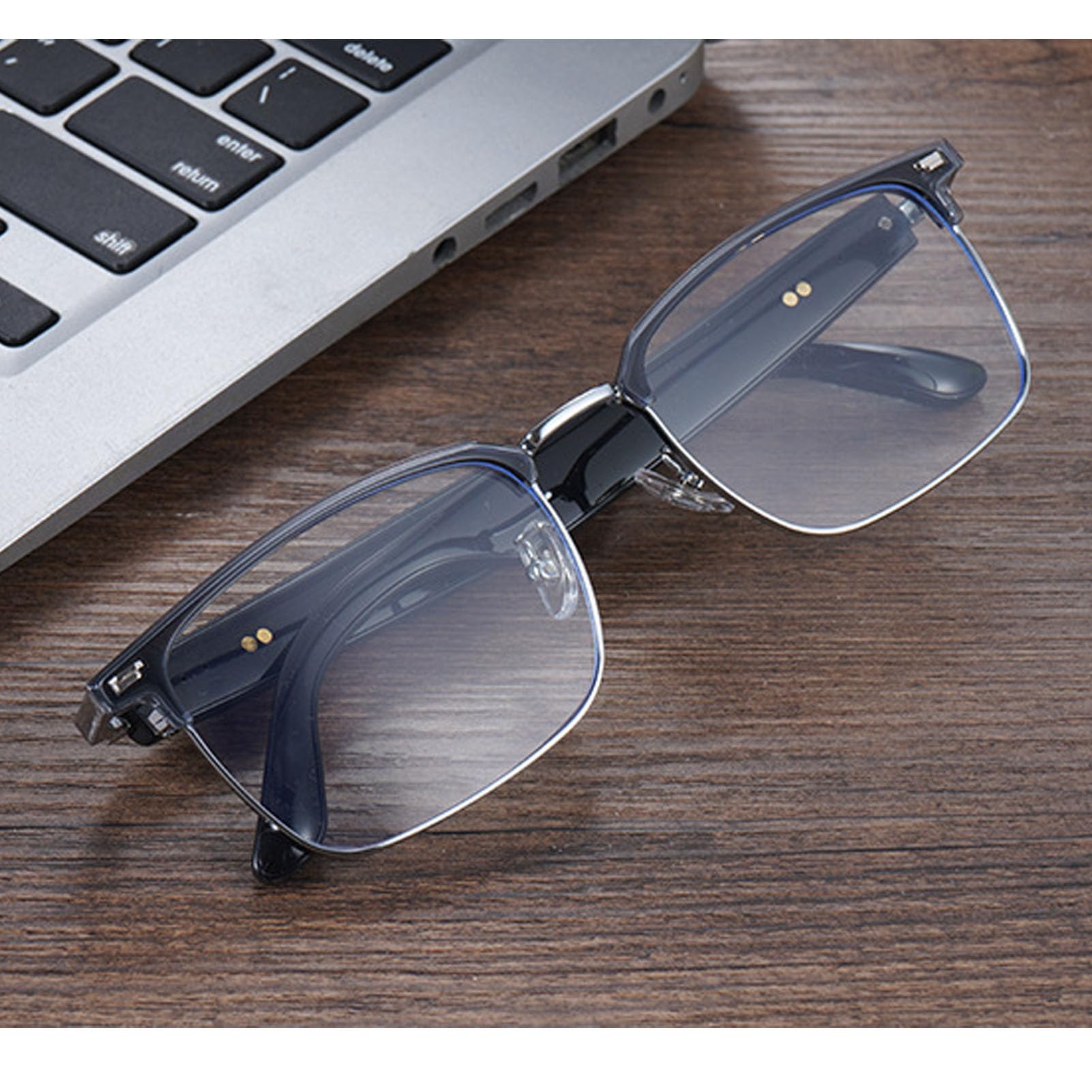 Dpofirs Smart Calling Glasses, Wireless Bluetooth 5.3 Glasses Touch Control with HiFi Mic and Speaker for Men Women, Anti Blue Light Sunglasses for Working Driving