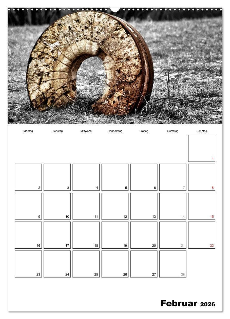 schwarz/weiß trifft farbe - DEIN TERMINKALENDER/Planer (Wandkalender 2026 DIN A2 hoch), CALVENDO Monatskalender