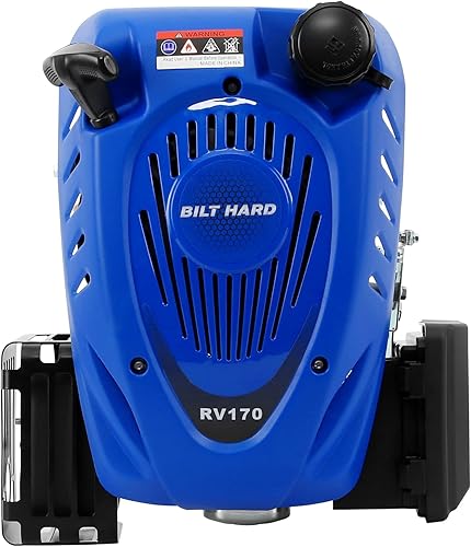 Vista 32 de Bilt Hard - Motor de gasolina de 7 caballos de fuerza con eje horizontal, motor de recambio OHV de grado industrial de 4 tiempos y 212 cc, eje