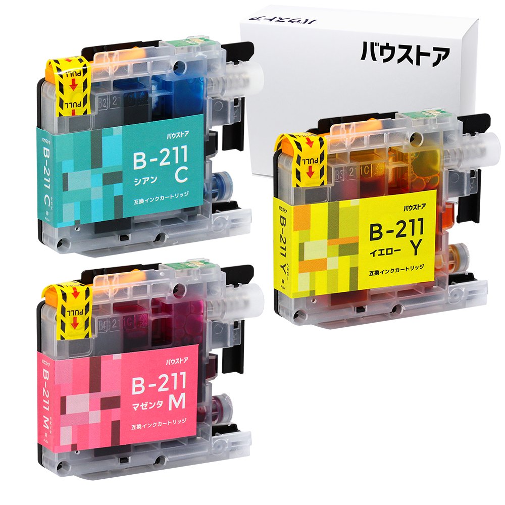 brother純正インクLC211 シアン イエロー ブラック マゼンタ Amazon.co.jp: LC211 4色セット (LC211BK×1 LC211C×1 LC211M×1 LC211Y