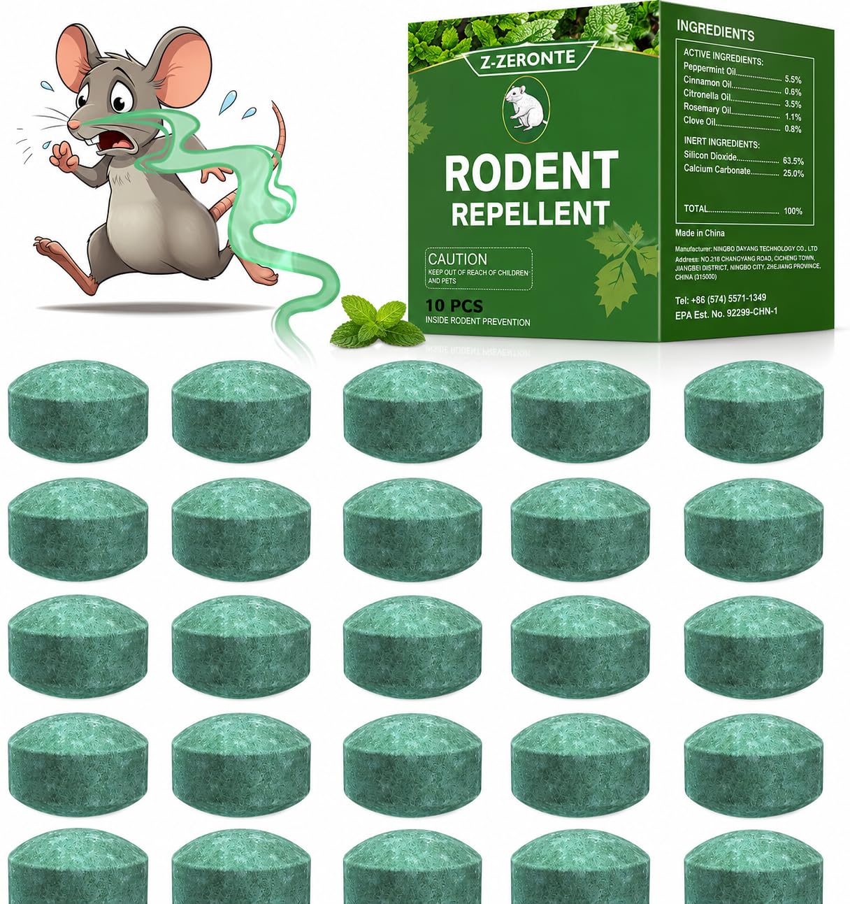 Rat Repellent for Car Home Pack of 1 (10 Tablet) Rodent & Mouse Repellent Peppermint Oil to Protect Wires in Car, Bike & Truck Engine No Kill Only Repels Home Indoor-Outdoor Garage Rat Controller Pills to Keep Rodents Out of Car (10 BALL)-image-42
