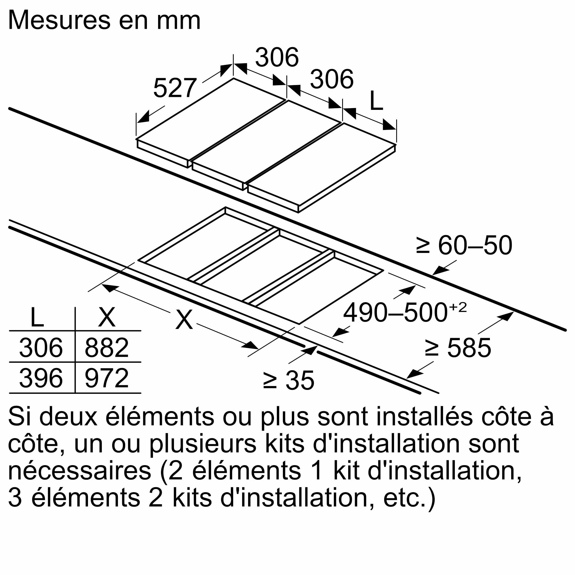Bosch PKF375FP2E Série 6 - Plaque vitrocéramique, zone cuisson extensible