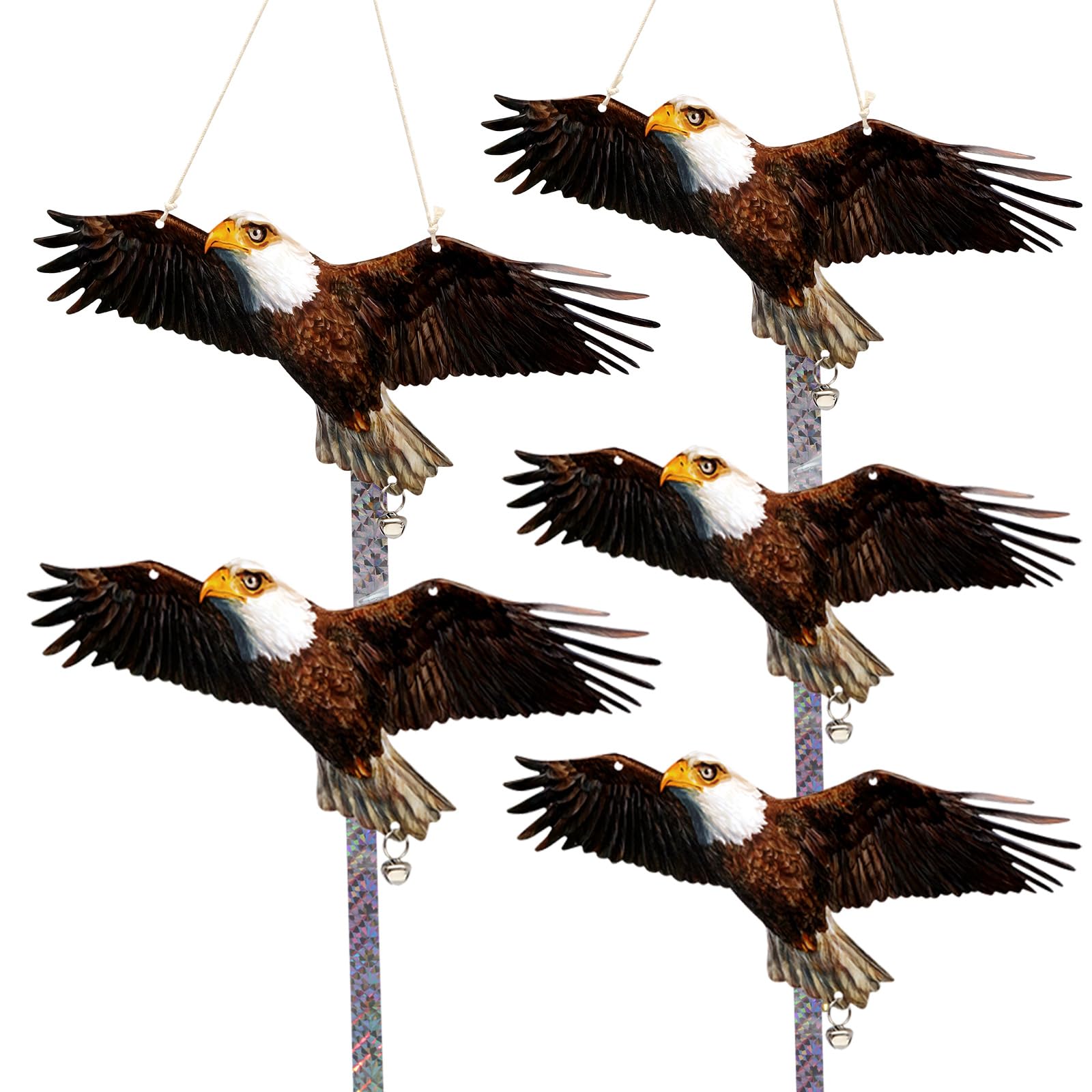 Homo Trends 5PCS Hawk Bird Scarer Pigeon Deterrent Bird Scarers for Gardens