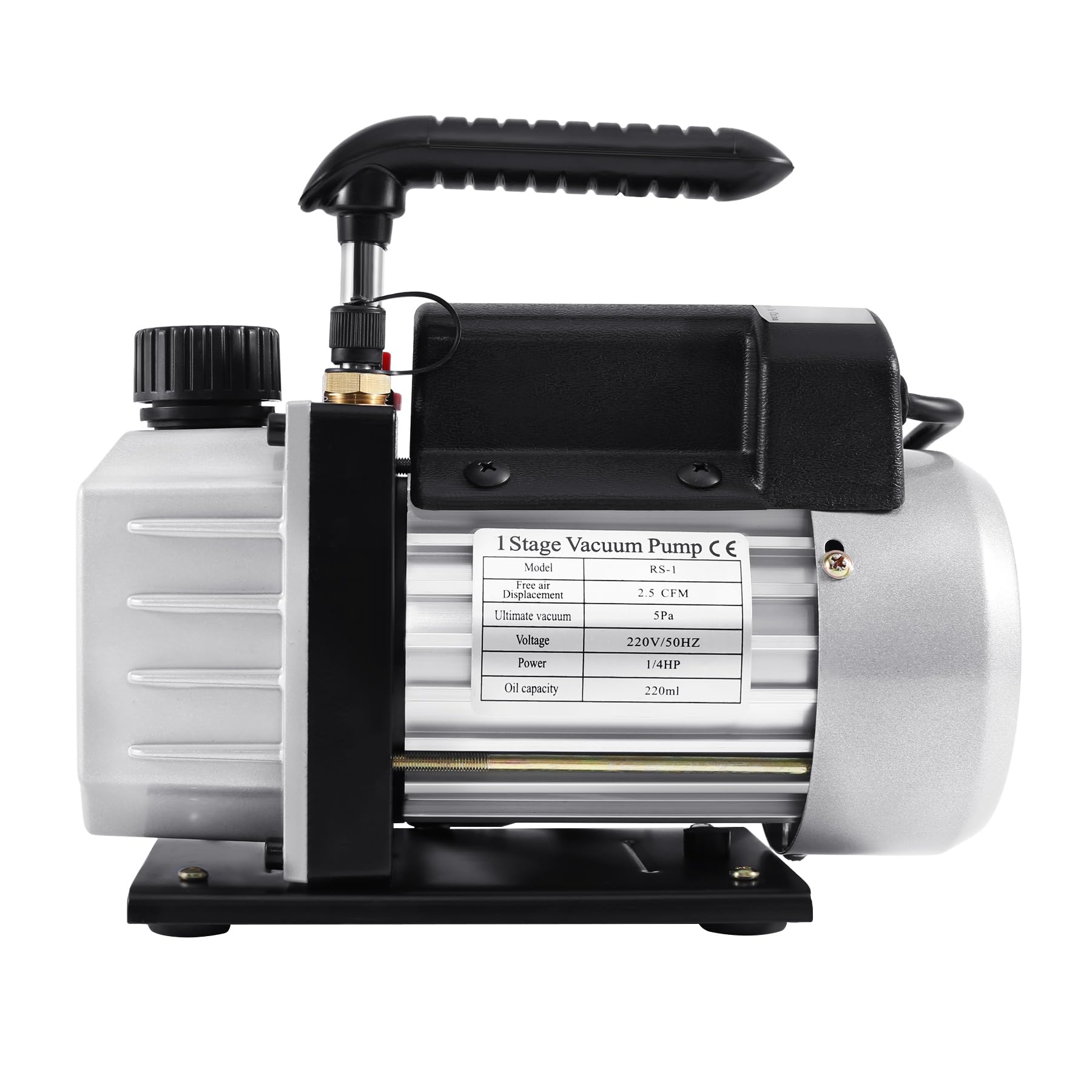 Vakuumpumpe 2,5 CFM Aluminium, 1/4HP 0,05 mbar Klimaanlage Unterdruckpumpe