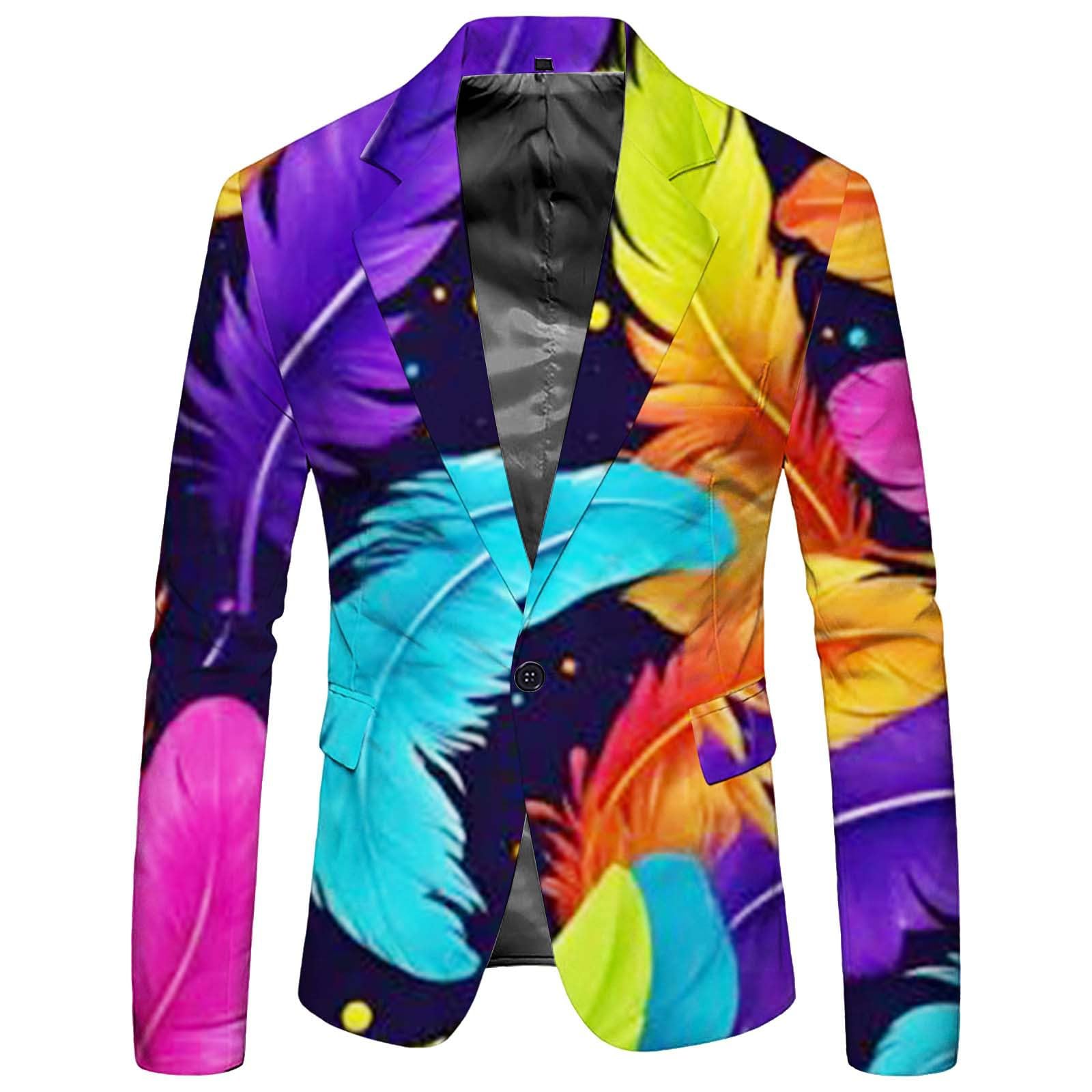 Chaqueta Americana Hombre, Chaqueta de Vestir Masculina Elegante con diseño de Botones Estampados y funcionales Bolsillos para Ocasiones