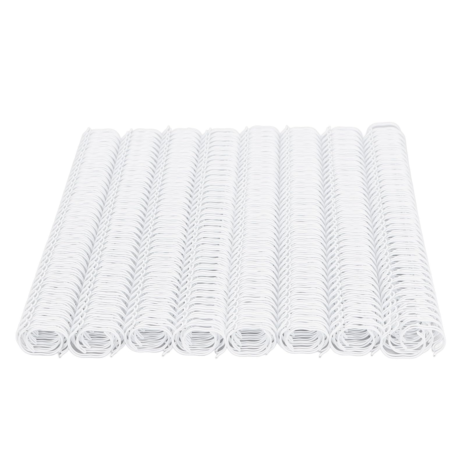 Haofy Grzbiety do Wiązania Drutu Wytrzymała Cewka Spiralna na 120 Arkuszy Papier A4 do Biura Studenckiego Żelazny Nylon (WHITE)