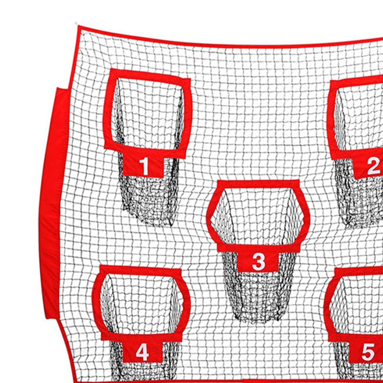 Rete da Lancio per Football, Rete da Allenamento per Calcio, Rugby, Softball, Reti per Esercitazioni con 5 Bersagli, in Poliestere E Tessuto Oxford, Rete Senza Nodi a 7 Strati da 1,75''